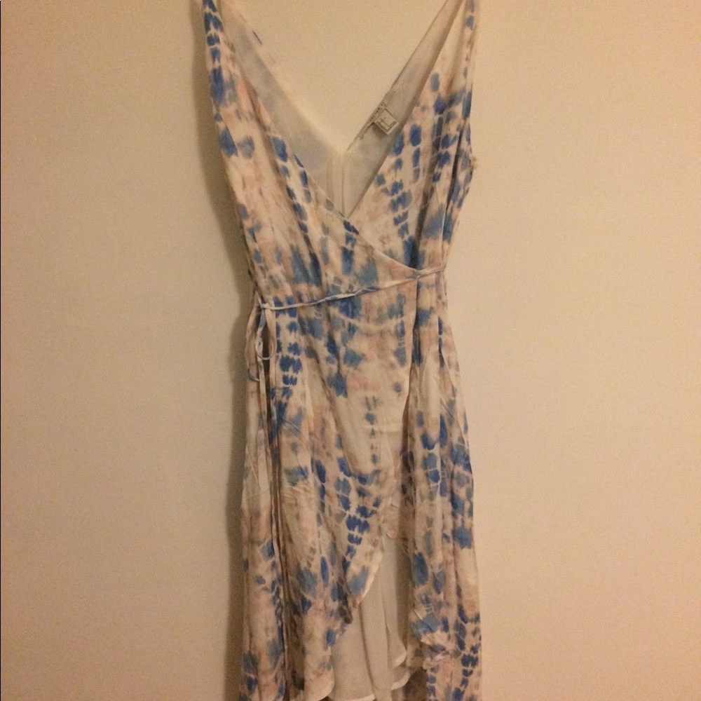 New w. tags flowy forever21 watercolor wrap dress